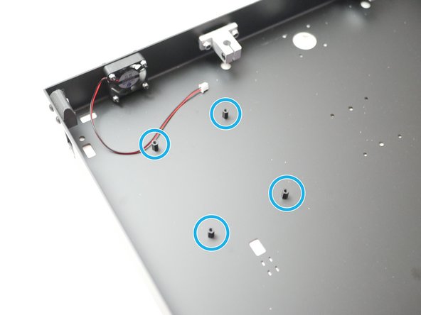 Fix four stand-offs to the base: