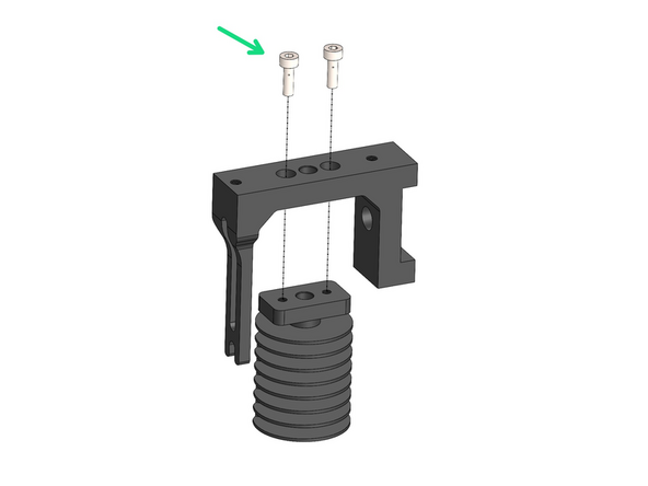 Fix the heat sink core to the heatsink bracket.