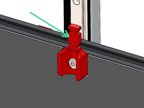 Use cable ties to fix the cables and nylon cable guide to the 3d printed cable bracket.
