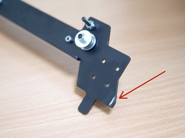 This end of the gantry needs to be filed down by approximately 2-3mm to fit the new top frame.