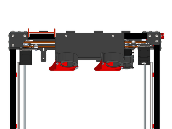 Install the assembly approximately 94mm from the edge of the motor bracket.
