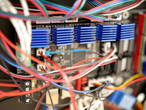 Plug it into the control board as shown.