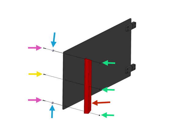 Install the handles as shown: