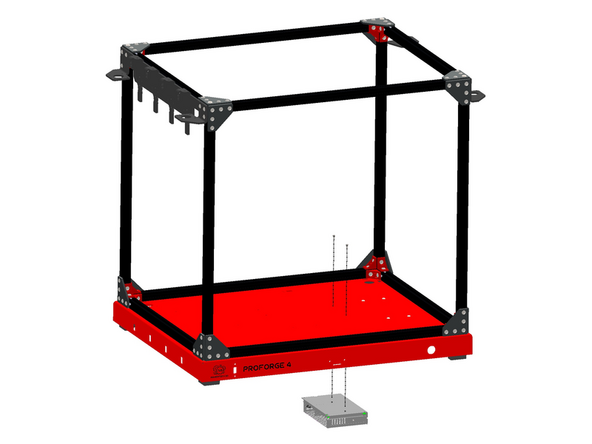 Mount the 48V PSU to the base.