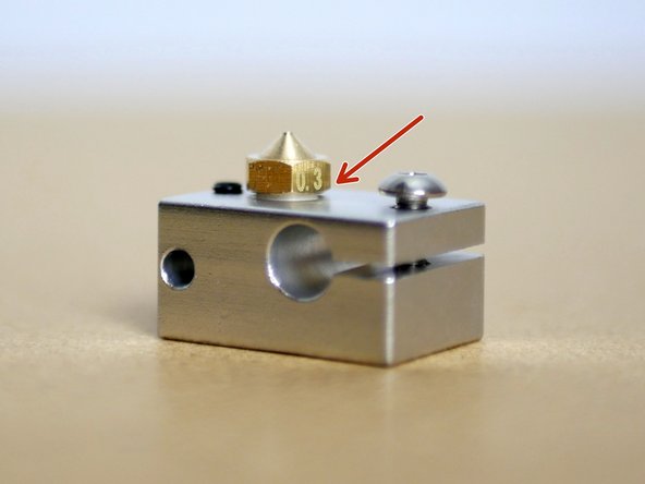 Do not tighten the nozzle all the way up to the heater block, leave about a 1mm gap - this will make it easier to unscrew if you ever later on need to replace the nozzle.