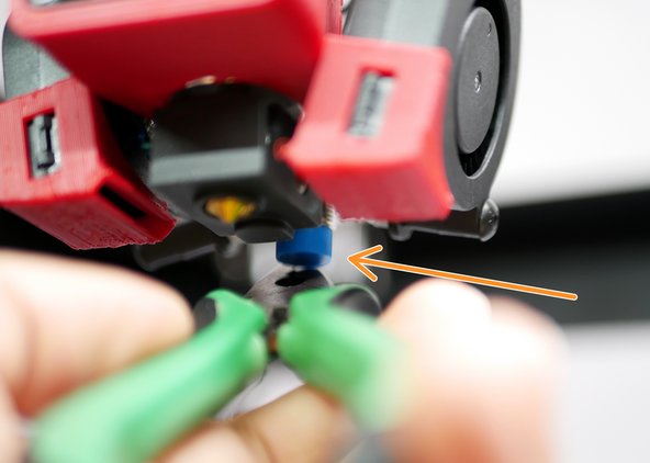 Place a metal object underneath the probe.