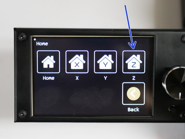 Before being able to move the carriage by hand, you will need to disable the stepper motors. This button can be found in the movement menu (Disarm All).