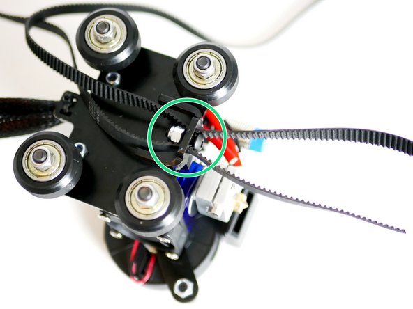 Fix an M4 x 12mm bolt with M4 nyloc nut as shown.
