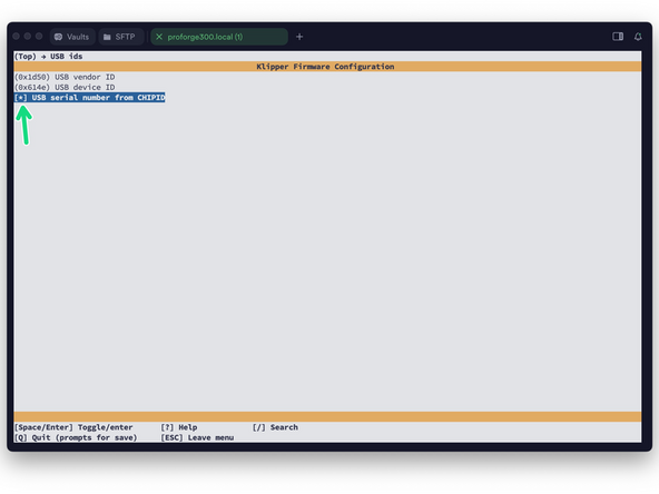 When done, press Q and then Y to save.
