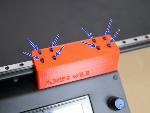 Secure the platform to the brackets using M2 x 6mm cap bolts.