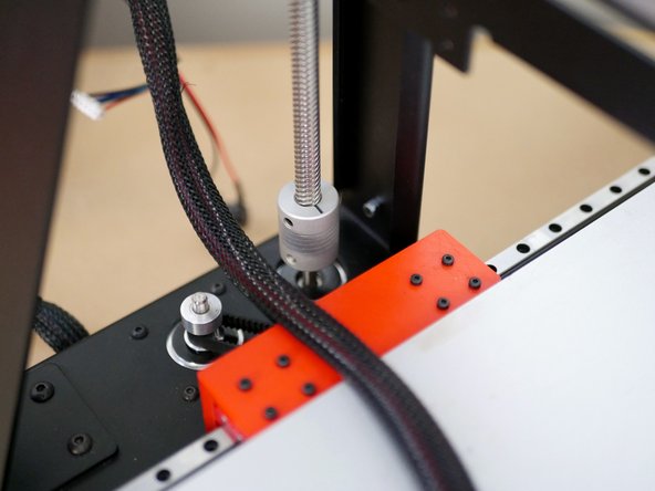 Next fix the coupling to the z-motor shaft.