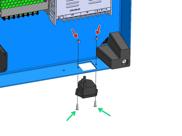 Push all of the cables attached to the power port into the base.