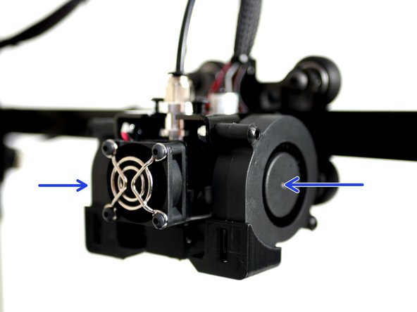 Both of the blower fans should start running.