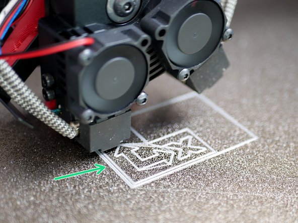 As your print begins check that a good first layer is being layed down.