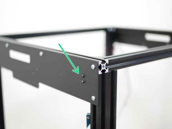 Reattach the Y-Endstop with the same nuts and bolts to the side panel.