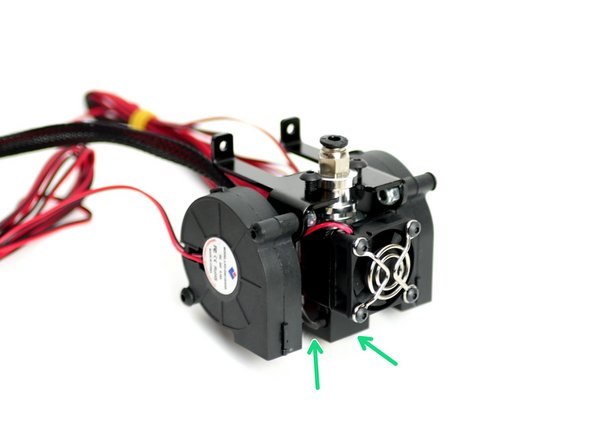 Keep the this side of the HotEnd parallel with the front of the Hotend Mount