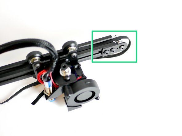 Loop the other end of the belt onto the pulley.