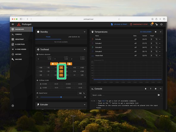 Check that all axes home correctly.