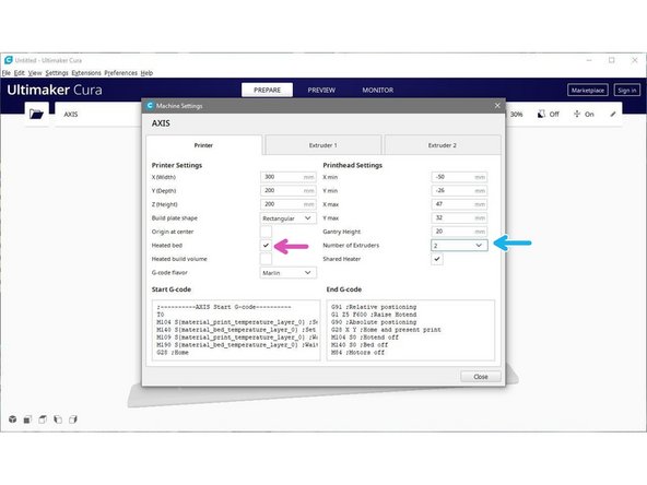 And then Machine Settings.