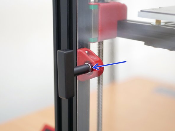 Tighten the latch in place when aligned.