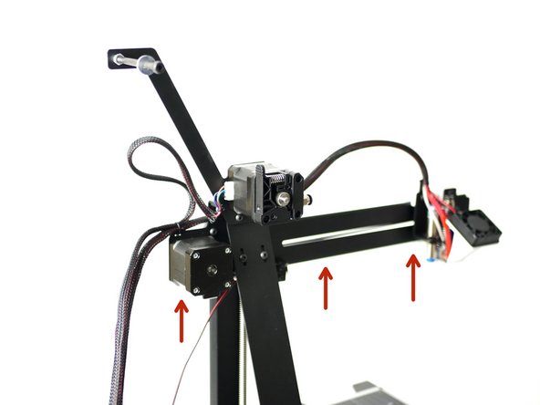 Raise the gantry to the very top.