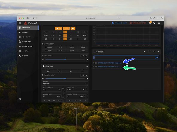 Manually move the tool head to roughly the centre of the print area. Also make sure that the platform is not set all the way to the top or bottom, but somewhere safe in the middle.