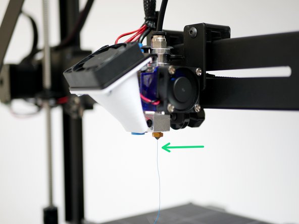 Check the motion of the drive gear, it should turn anti-clockwise in order to feed filament into the hotend.