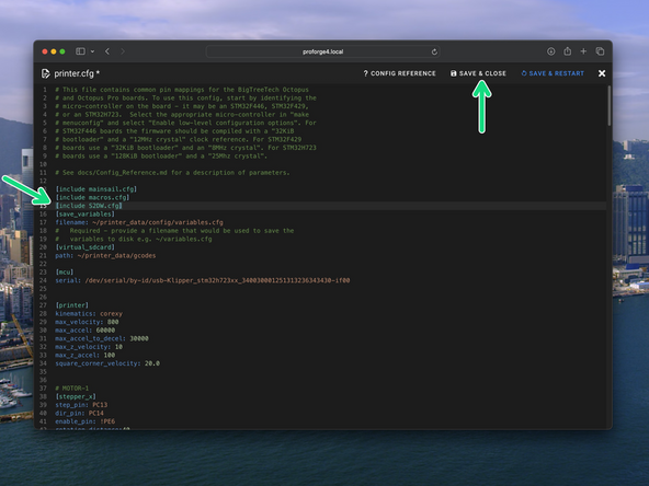 Download the S2DW.cfg file from here (if not already).