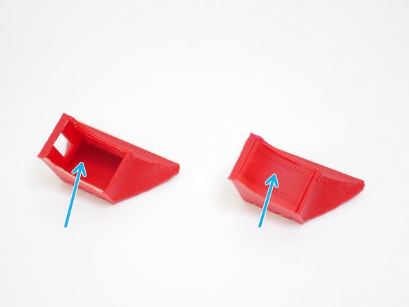 Break the support material away from the fan shroud.