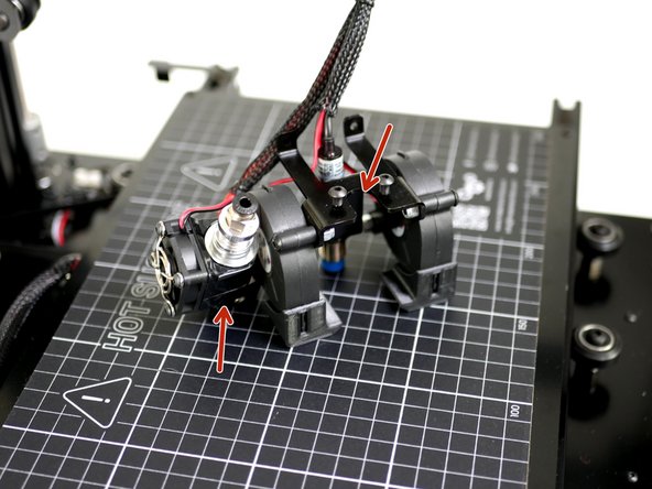 Remove from the Hotend from the mount.