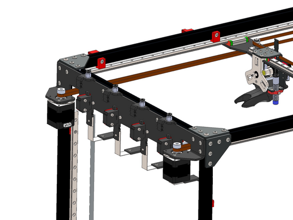 This is what your assembly should now look like if you are building for all four print heads.