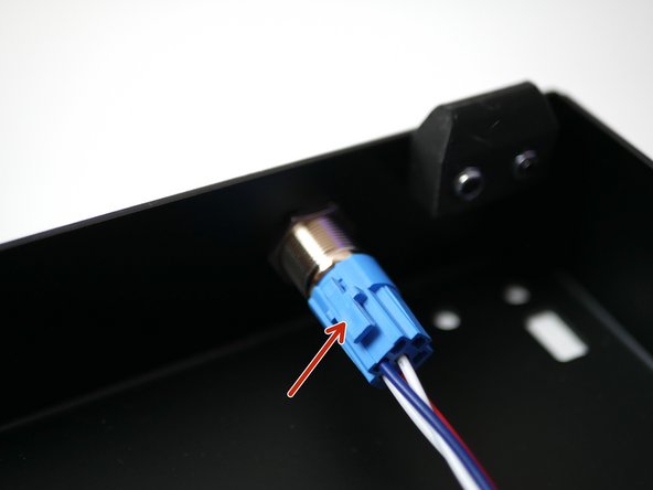 Fix the switch in place by tightening the nut back onto it. DO NOT OVERTIGHTEN.