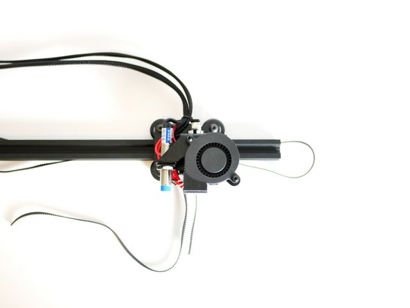 Drop onto the other side of the gantry a pulley onto the Y-Motor shaft.