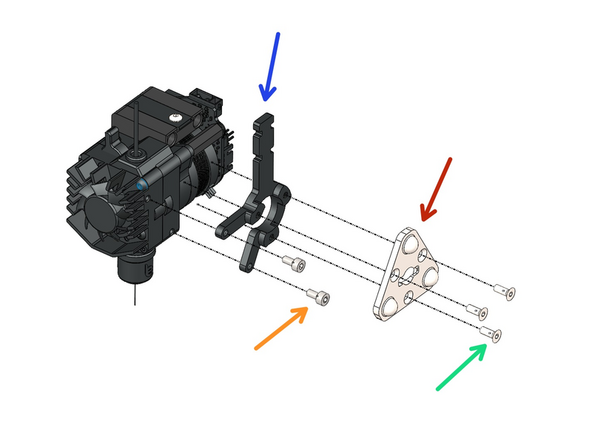 Fix to the other side of the Smart Orbiter V3 Assembly the Tool Plate Brackets.