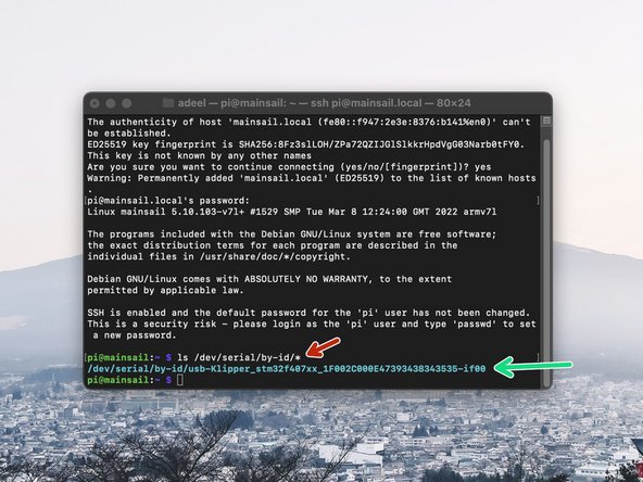 Send the following to get the USB id: