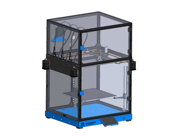 Secure both door assemblies to the printer at the hinges.