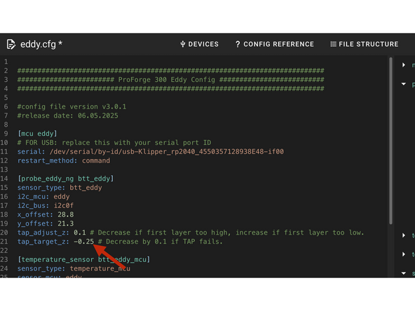 If TAP fails decrease tap_target_z in eddy.cfg.