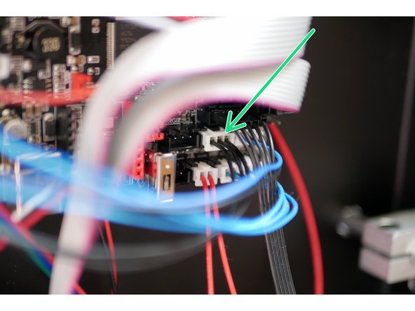 Connect the servo to the control board as shown.