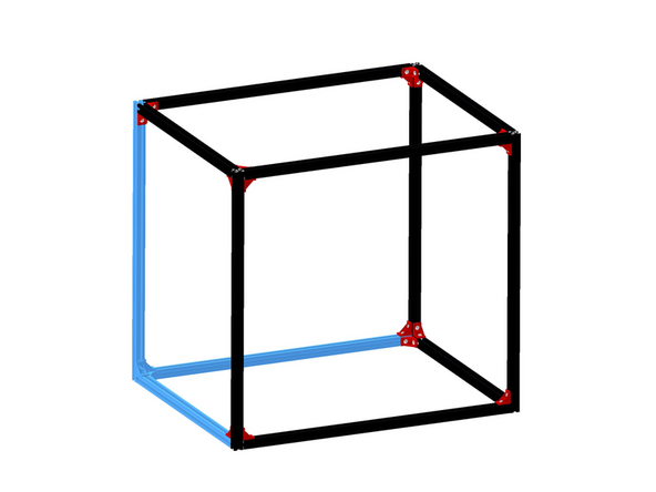 The top portion of the frame where the gantry will run is the most critical when it comes to the frame being square. The rest of the frame is ok because the z-axis is designed to align itself with the top plane, irrespective of the frames squareness.
