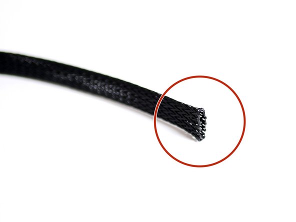 Melt the ends with a lighter to prevent fraying.