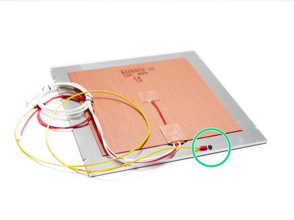 Fix the earth cable to the platform as shown.