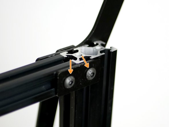 Fix the end of the 360mm beam to the spool holder with an M5 x 8mm Bolt and M5 T-Nut.