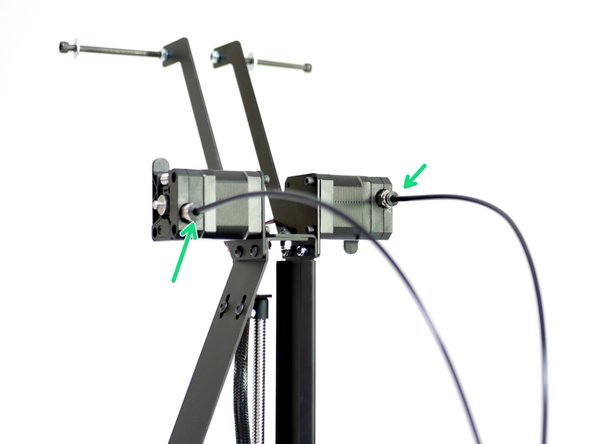Fix the PTFE tubings into the couplings on the extruders.