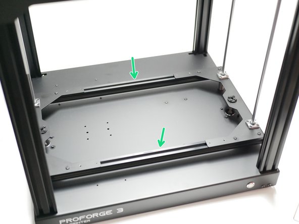 Take the 2020 extrusions and secure them to the platform panels like shown.
