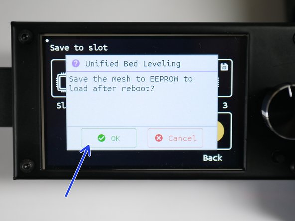 Press OK to confirm the save.