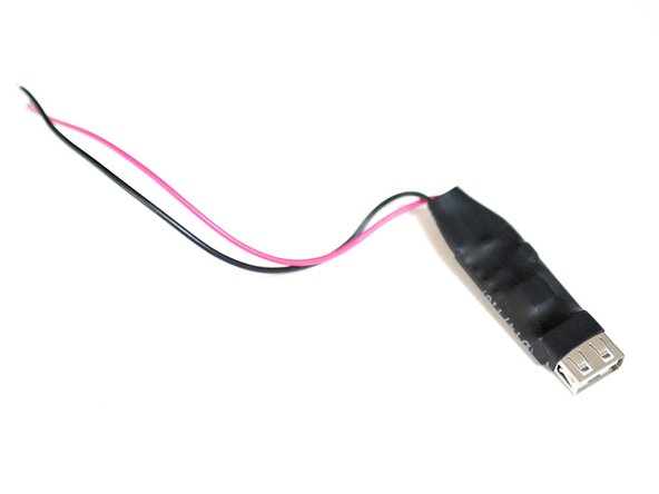 Connect the USB convertor in line with the power supply cables at the control board.