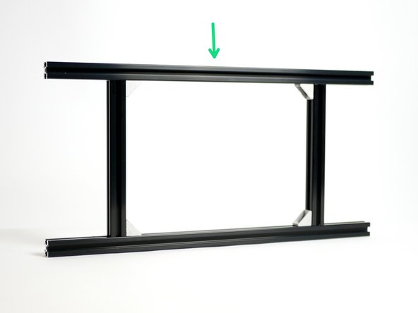 Make sure that the corner brackets are facing inwards.