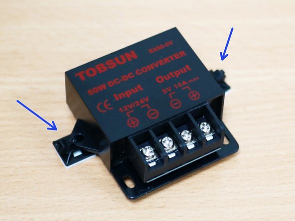 Take the new converter and add to it two cable tie mounting pads.