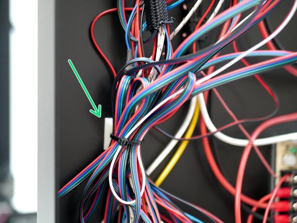 Finally, use cable tie mounts to clean up the cables.