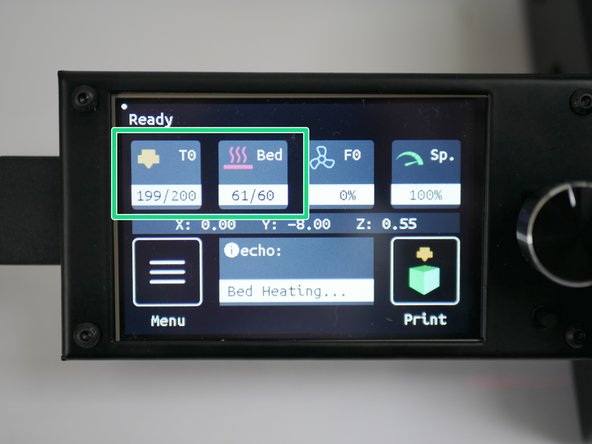 Pre-heat the hotends and bed to your printing temp.